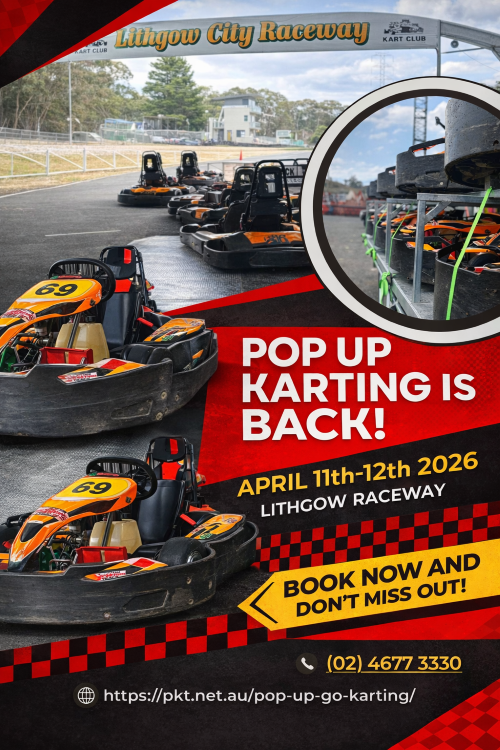 Pop-up karting event at Lithgow email